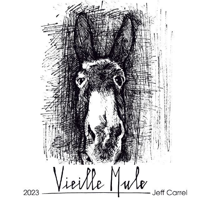 Vieille Mule vin blanc by Jeff Carrel Etiquette