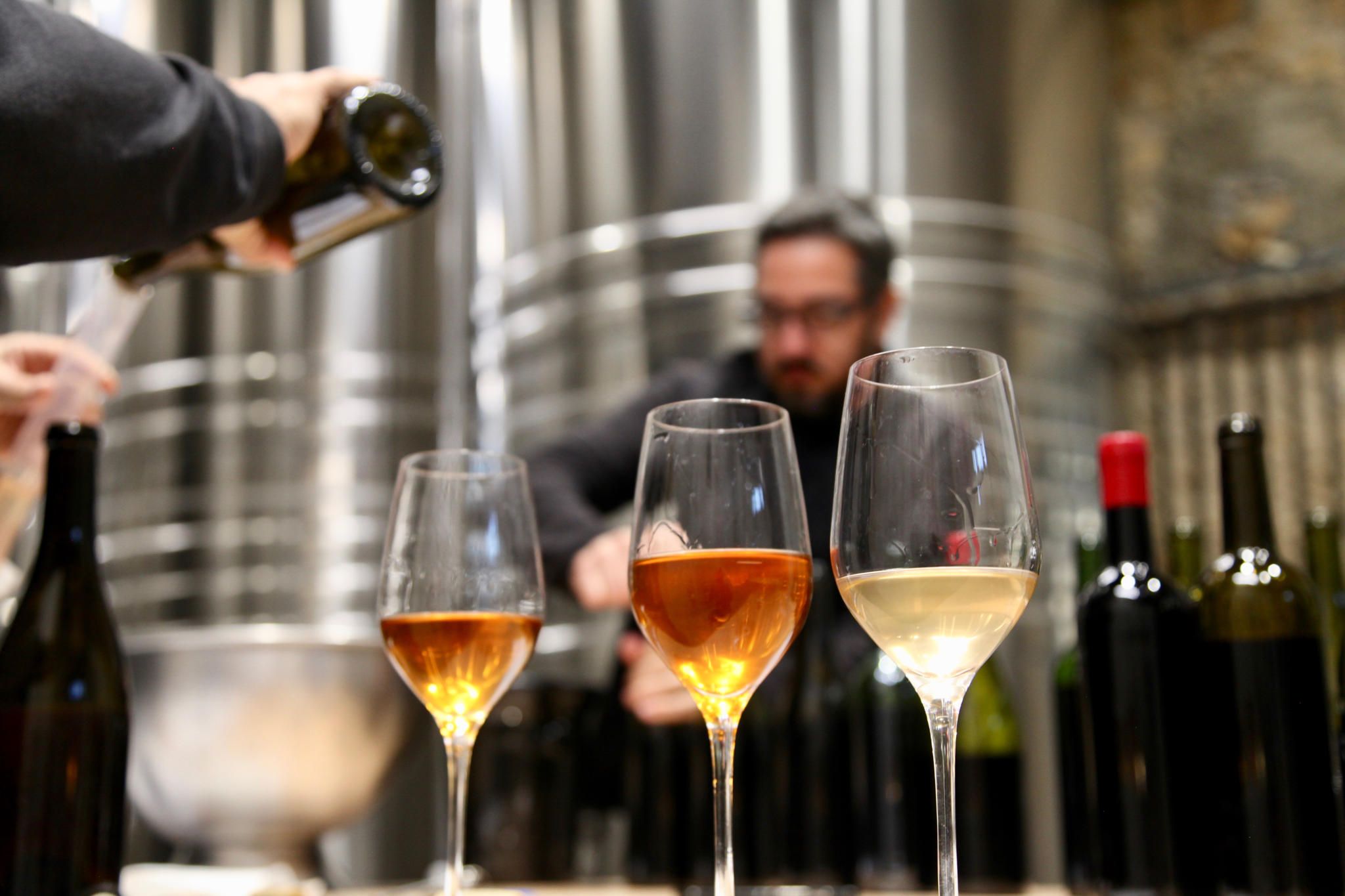 Maison Carrel photo des chais dégustation et assemblage vins