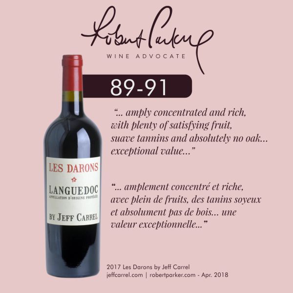 2018 Robert Parker note Les Darons 2017