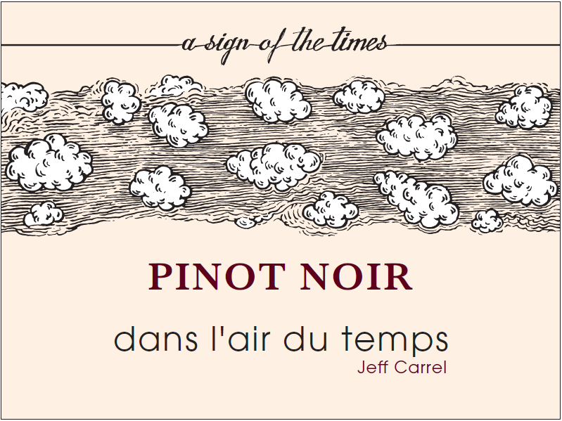 Le vin des intrépides by Jeff Carrel Etiquette
