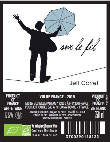 PAS VU PAS PRIS POINT DE VUE vin blanc by Jeff Carrel Etiquette