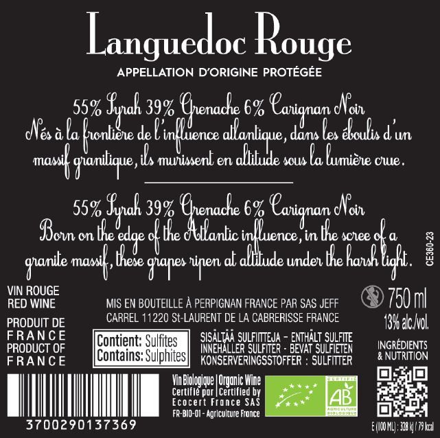 LA BETTE by Jeff Carrel contre Etiquette