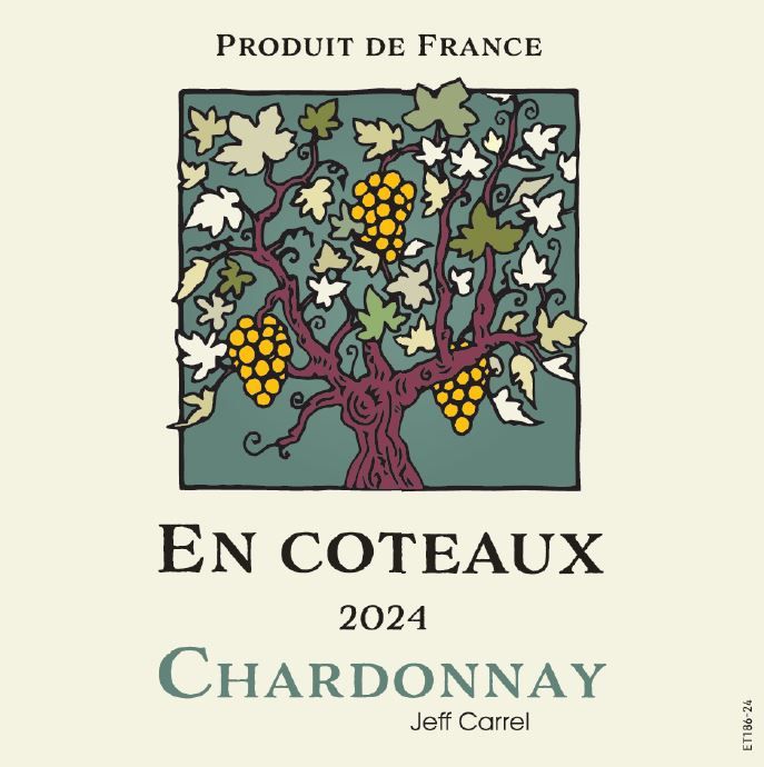 Le vin des intrépides by Jeff Carrel Etiquette