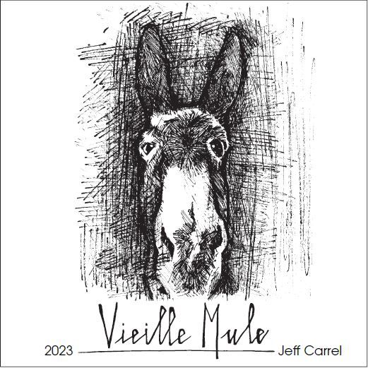 Vieille Mule vin Rouge by Jeff Carrel Etiquette