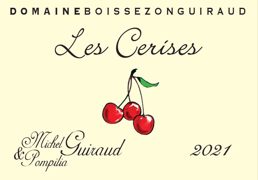 Vin rouge etiquette LES CERISES