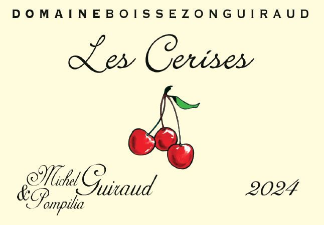 Vin rouge etiquette LES CERISES