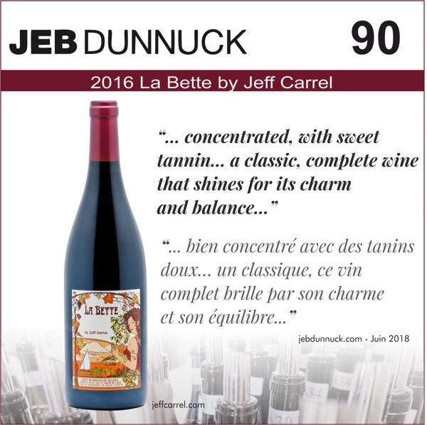 Jeb Dunnuck note LA BETTE By Jeff Carrel